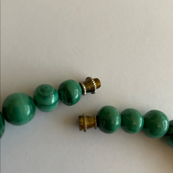 Vintage Malachite Bead Necklace - Picture 11 of 14